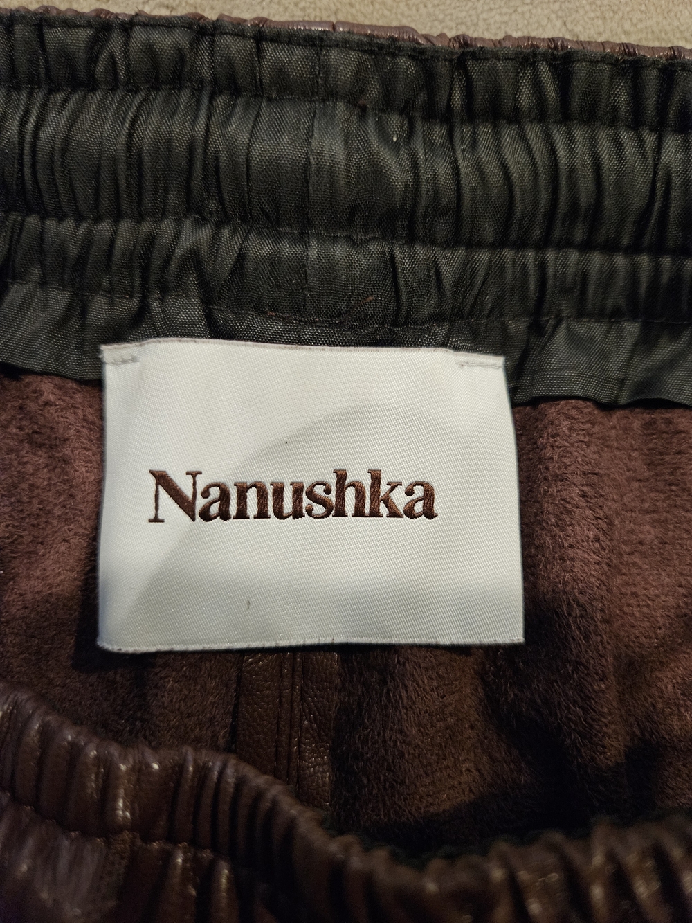 Nanushka Munira Shorts In Plum Chutney - Picture 12 of 13